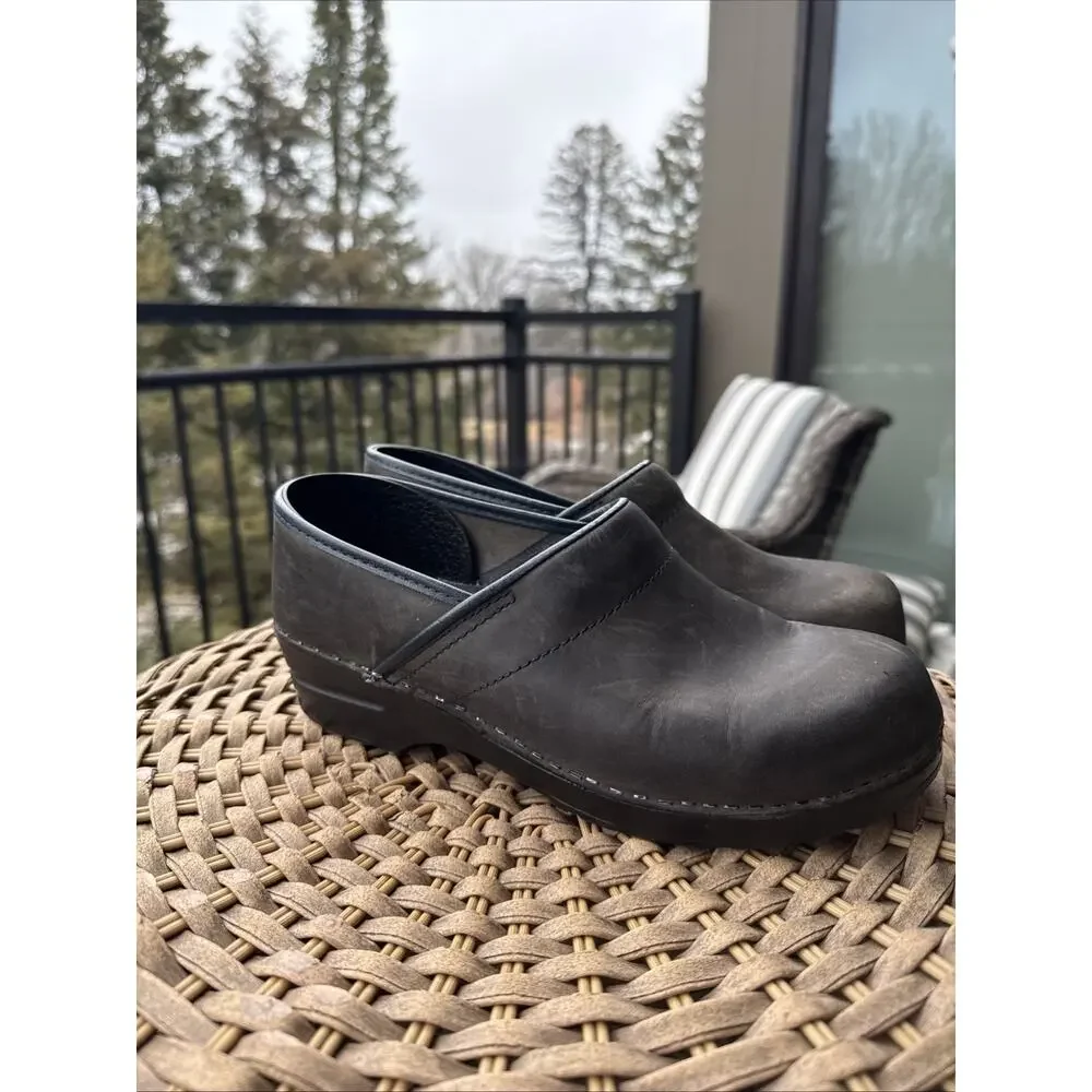 Dansko Black Leather Mules - Picture 4 of 14